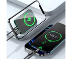 Bluebird Wireless Charger Mini Fast Charging Portable Magnetic Power Bank with Holder for Mobile Phone-Green