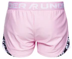 Under Armour Girls' Play Up Tri-Colour Shorts - Prime Pink/White
