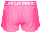Under Armour Girls' Play Up Shorts - Pink Punk/White