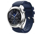 22Mm Soft Silicone Strap Band For Samsung Gear S3 Watch Deep Blue