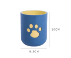Toothbrush Tumbler Multifunctional Reusable TPR Cats Paw Pattern Toothbrush Cup for Bathroom - Green