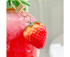 Water Bottle Cartoon Food Grade PP Wide Application Strawberry Straw Cup for Home - B