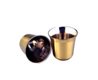 Water Cup Smooth Reliable Durable Coffee Capsule Cup for Bar Restaurant - Titanium Golden