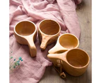 Wooden Beer Tea Coffee Juice Milk Water Cup Bar Kitchen Teaware Handle Mug Gift - 2