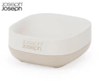 Joseph & Joseph 8cm Slim Compact Soap Dish Storage Home Organiser Square Ecru