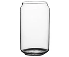 8pcs 16oz Can Shaped Glass Cups with Lids and Straws