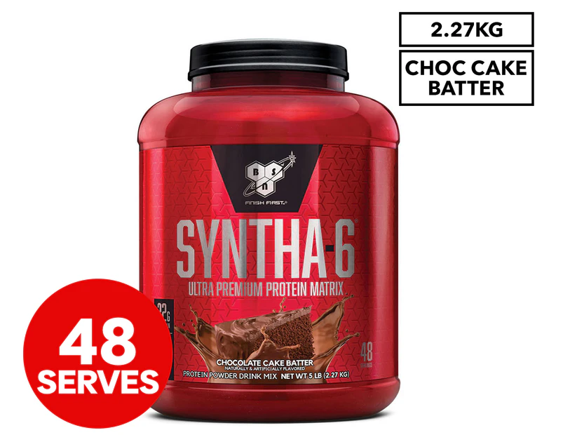 BSN Syntha-6 Ultra Premium Protein Powder Chocolate Cake Batter 2.27kg