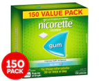Nicorette Nicotine Gum Icy Mint Regular Strength 2mg 150pk