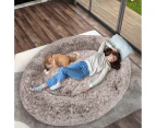 TheNapBed Pet Beds Dog Cat Warm Kennel Round Calming Nest Cave AU Coffee 180cm