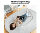 TheNapBed Pet Beds Dog Cat Warm Kennel Round Calming Nest Cave Grey 180cm