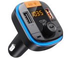 Car Bluetooth FM Transmitter, Bluetooth Car Adapter, Music Player, Car Charger, Support Hands-free Calling