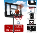 Costway 1.35-3.05M Portable Basketball Hoop System Stand Backboard Net Ring Rim Adults Youth Indoor Outdoor