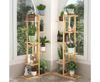 Vertically Bamboo Plant Stand Staged Flower Shelf Rack