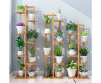 Vertically Bamboo Plant Stand Staged Flower Shelf Rack