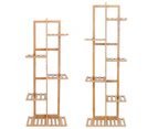 Vertically Bamboo Plant Stand Staged Flower Shelf Rack