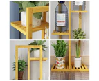 Vertically Bamboo Plant Stand Staged Flower Shelf Rack