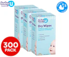 3 x 100pk BabyU Dry Wipes