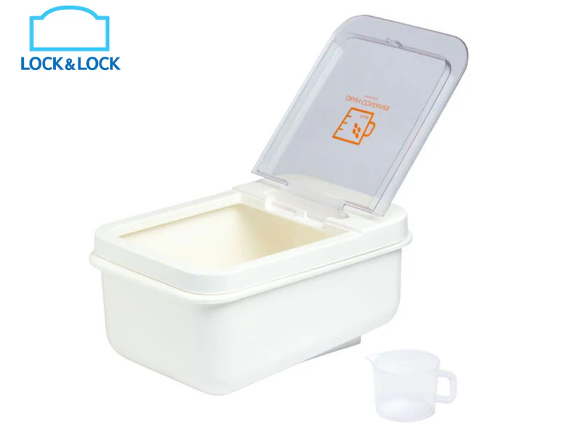 Lock & Lock 8L Grain Dry Food Rice Container w/ Measuring Cup
