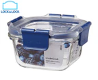 Lock & Lock 300mL Top Class Square Glass Storage Container