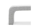 Harper Grey Speckle Bouclé 120cm Designer Arch Curved Bench Seat
