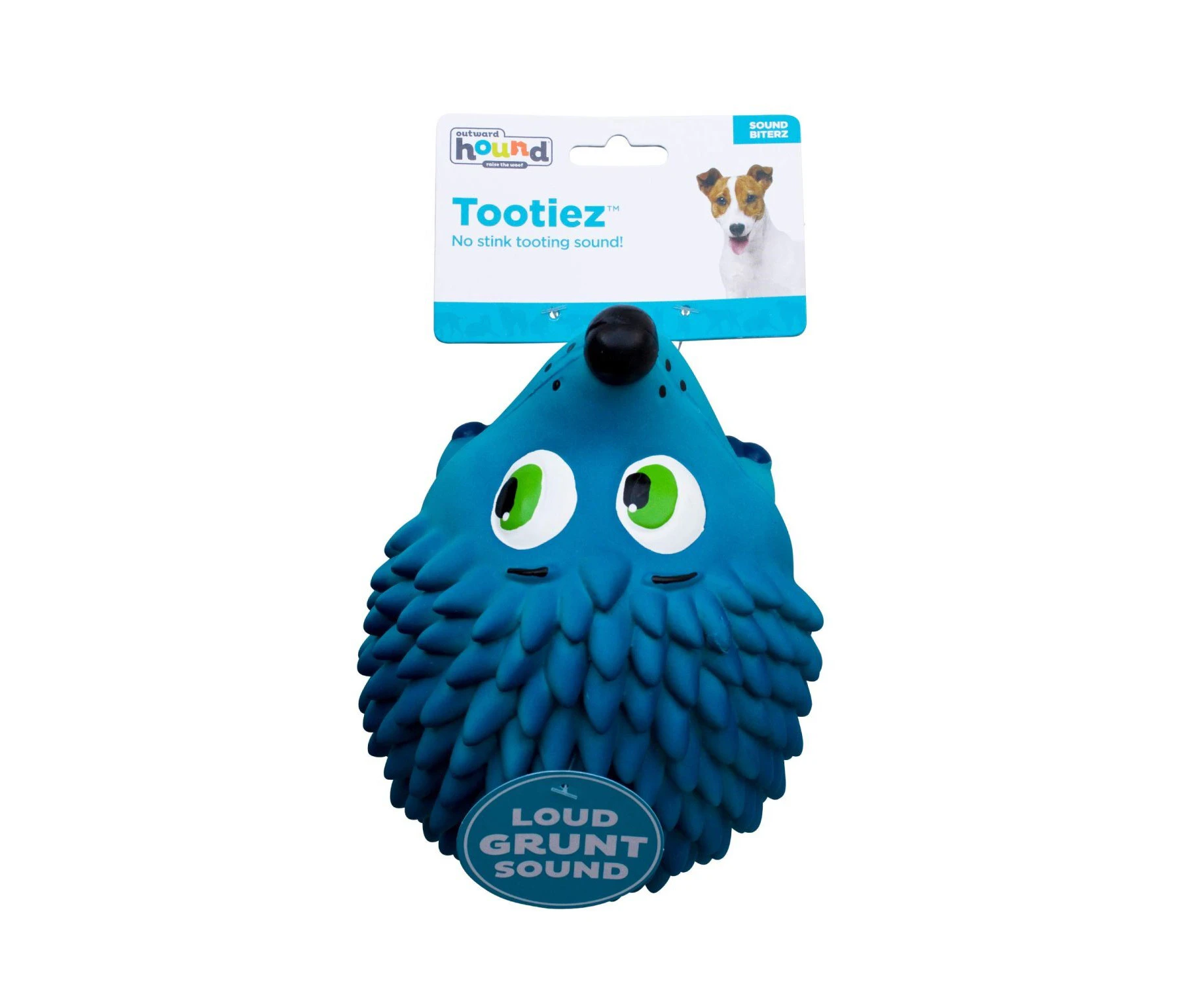 Outward Hound Tootiez Latex Rubber Grunter Dog Toy - Large Hedgehog