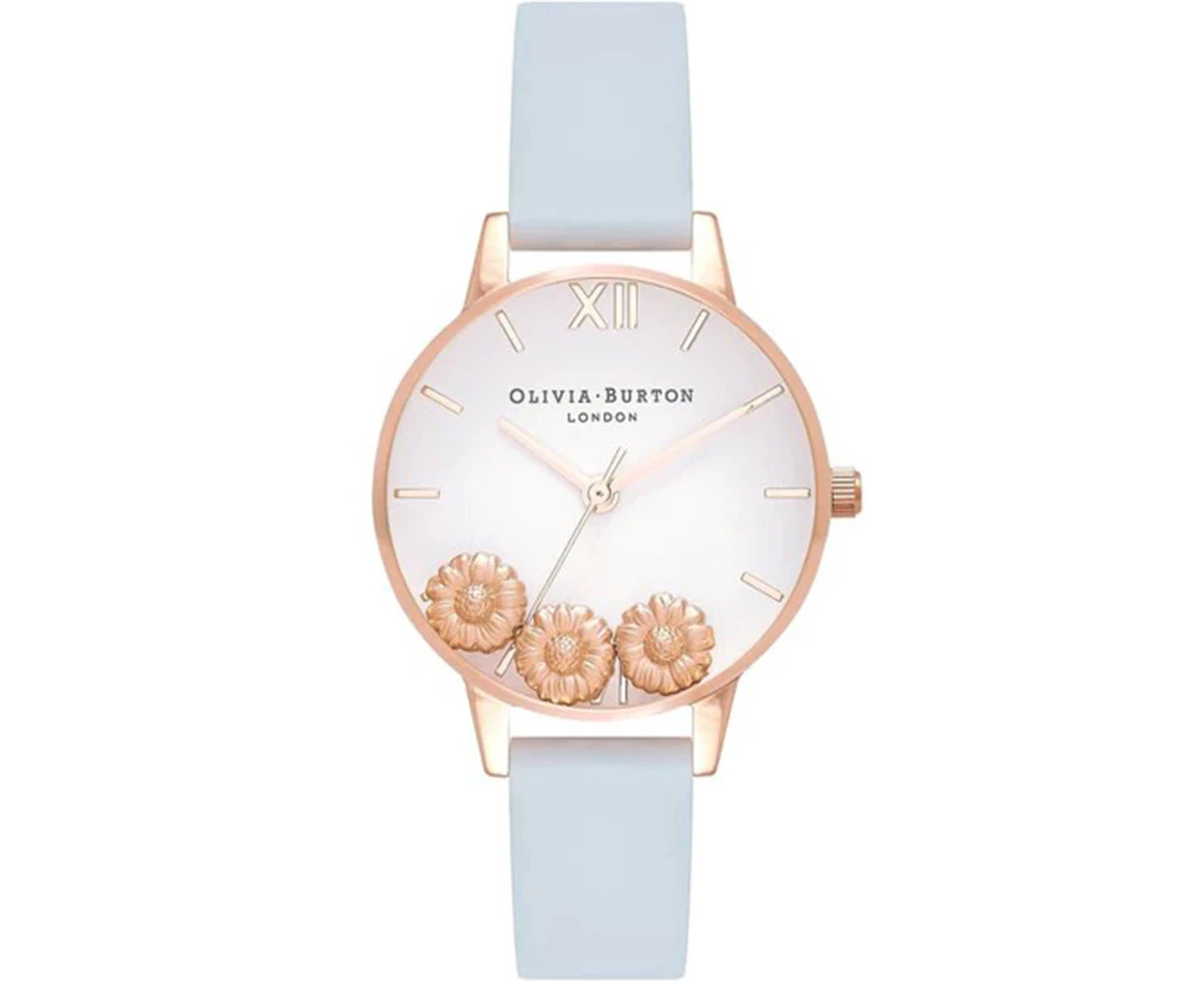 Olivia Burton Dancing Daisy Chalk Blue Watch