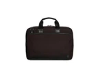 Knomo Maxwell 15 Slim Briefcase Messenger Bag Black