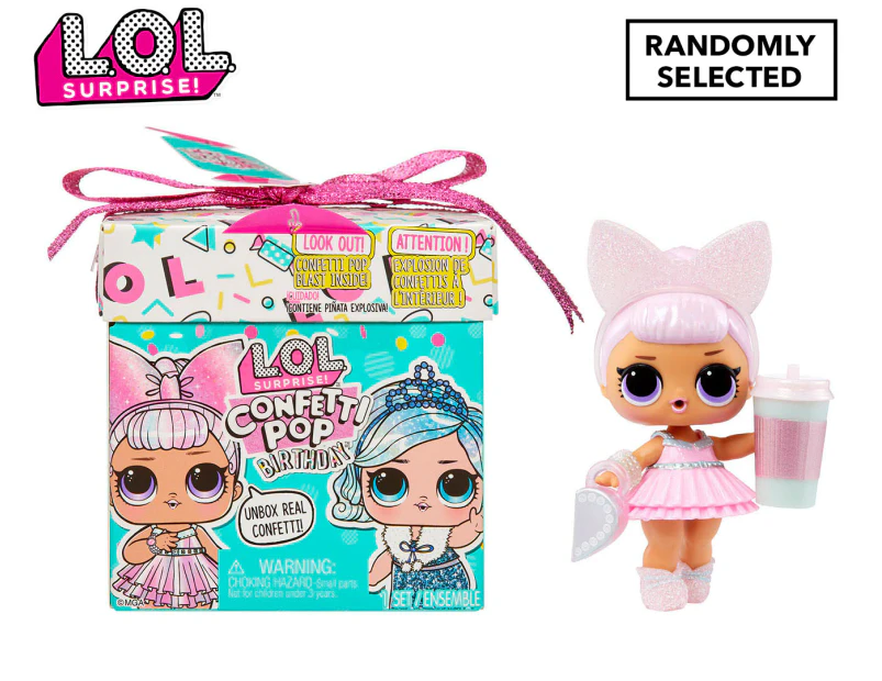 L.O.L Surprise Confetti Pop Birthday Doll Randomly Selected Catch .nz