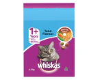 Whiskas Adult 1+ Vitabites Dry Cat Food w/ Tuna Flavour 6.5kg