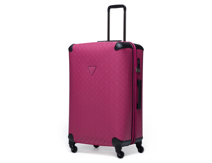 GUESS 71cm Wilder Hardcase Luggage / Suitcase - Fuchsia