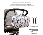 (Colorful stone) 2 Ways Baby Diaper Bag Stroller Bag - Diaper Caddy Tote Baby Stroller Bag for Diapers Wipes Toys,Nappy Bag