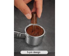 Espresso Coffee Stirrer WDT Tool Needle Distributor Tamper - Stainless Steel & Wood - Light Brown