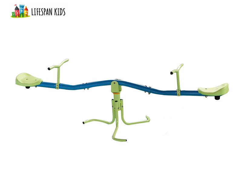 Lifespan Kids 1.7m Twirl See-Saw - Blue/Green