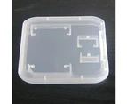 5 Pcs Clear Plastic Memory Card Case SD TF Card Storage Box Protection Holder