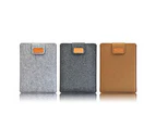 Felt Sleeve Slim Tablet Case Cover Bag for MacBook Air Pro 11/13/15 Inch-Light Grey