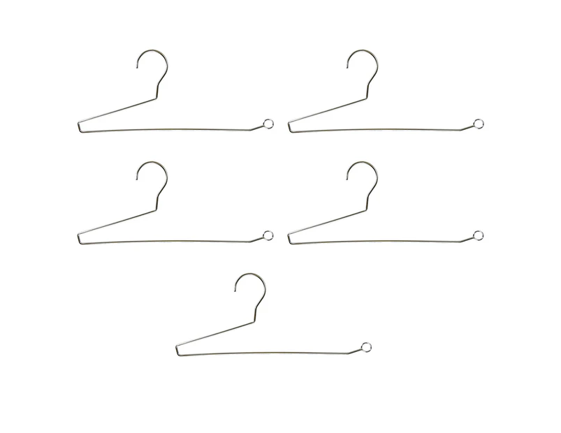 Fufu 5Pcs Clothes Hangers Z-shaped Strong Load-bearing Fall Resistant Anti-rust 35/37cm Household Clothes Racks for Bedroom-D