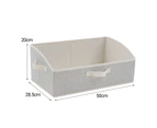 Fufu Closet Basket Foldable High Capacity Trapezoidal Design Non Woven Fabric Storage Cloth Cube for Shelf-Coffee