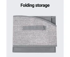 Fufu Closet Basket Foldable High Capacity Trapezoidal Design Non Woven Fabric Storage Cloth Cube for Shelf-Coffee