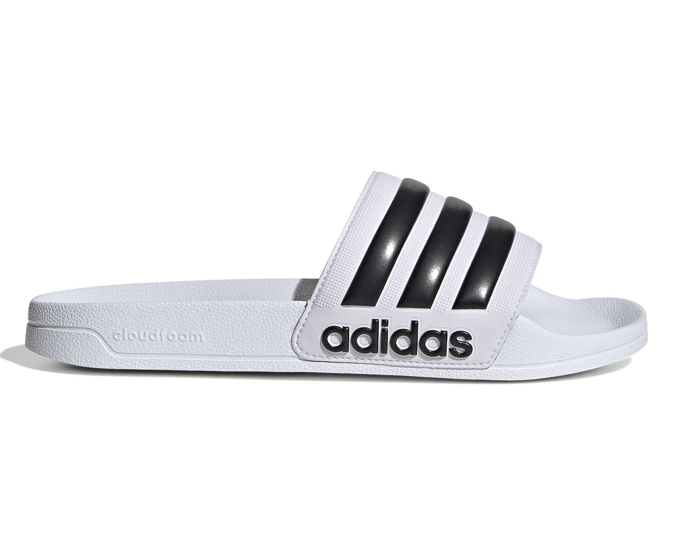 Adidas Unisex Adilette Shower Slides - White/Black