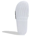 Adidas Unisex Adilette Shower Slides - White/Black