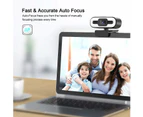 Webcam with Microphone, 1080P Full HD Webcam Streaming Computer Web Camera for Video Calling Conferencing Recording