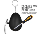 6 Pieces of Personal Security Alarm Keychain with LED Light, $6 Pieces of Emergency Security Alarm Is Convenient and Quick