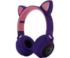 Kids Bluetooth Cat Ear Headphones Foldable Stereo Wireless Headphones $ Kids Cat Ear Headphones Stereo Wireless Headphones Foldable Headphones-