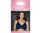 Exquisite Form Front Close Wireless Lace Posture Bra in Time Square Navy