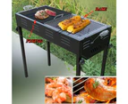 Large Size Portable Hibachi Outdoor BBQ Barbecue Grill Sets Charcoal Picnic Hiking Party Festival Camping