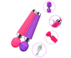 Leiou Super Powerful Rechargeable Clit Vibrator Massager Wand Adult Sex Toy for Women-Purple