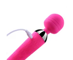 Leiou Super Powerful Rechargeable Clit Vibrator Massager Wand Adult Sex Toy for Women-Purple