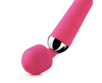 Leiou Super Powerful Rechargeable Clit Vibrator Massager Wand Adult Sex Toy for Women-Purple