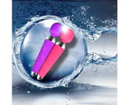 Leiou Super Powerful Rechargeable Clit Vibrator Massager Wand Adult Sex Toy for Women-Purple