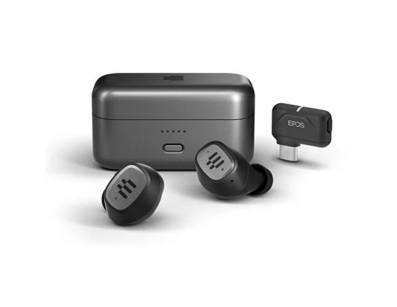 EPOS GTW 270 Hybrid Wireless Gaming Earbuds, Bluetooth or aptX Low Latency Connection with USB Dongle. [1000230]